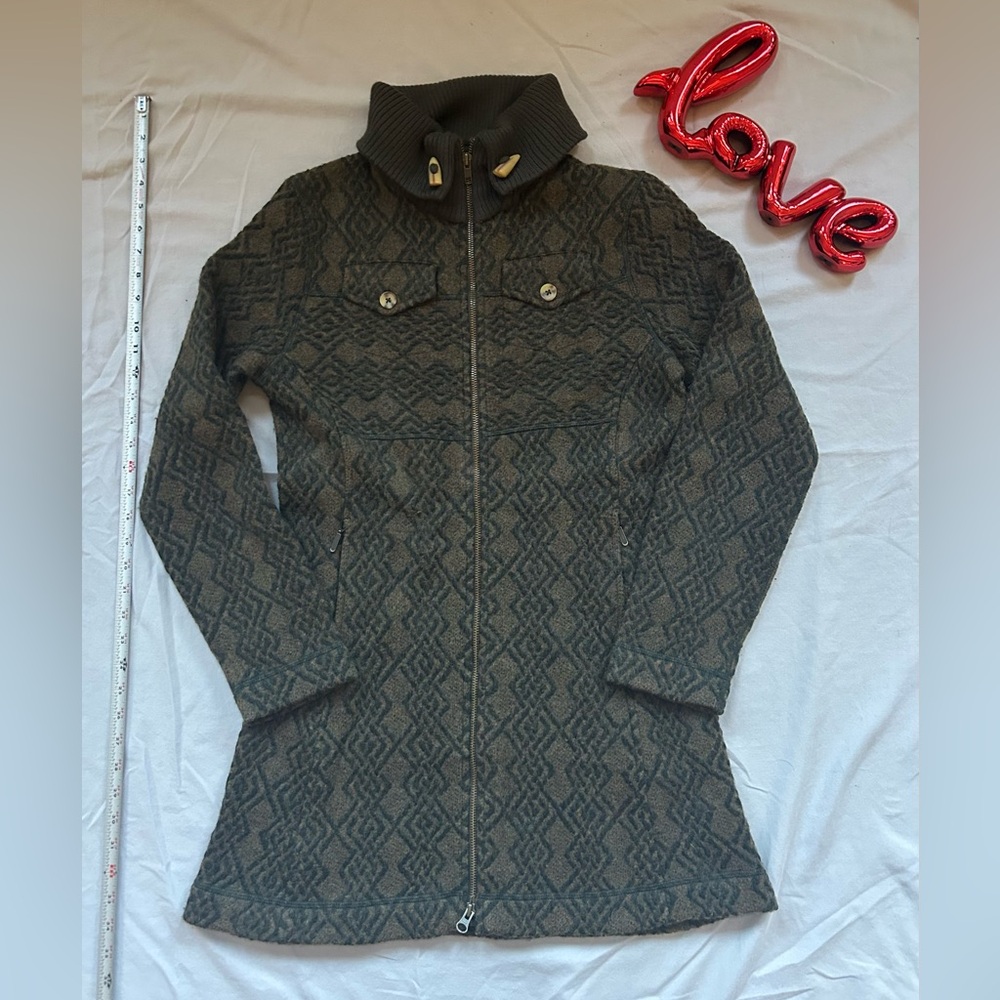 Prana wool blend midi coat. Women’s small.